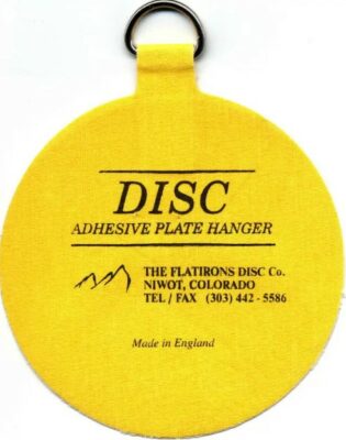 The Flatirons Disc Co. Invisible Disc Adhesive plate hangers